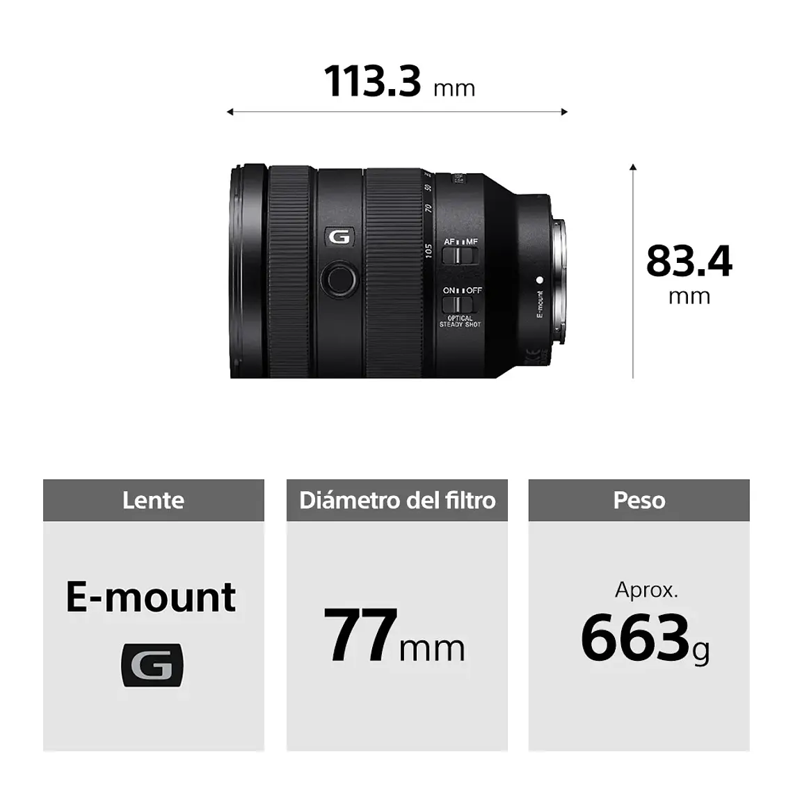 Sony Lente FE 24-105 mm F4 G OSS 5