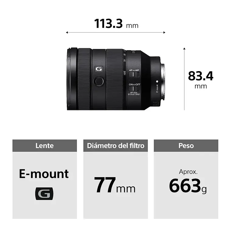 Sony Lente FE 24-105 mm F4 G OSS 5