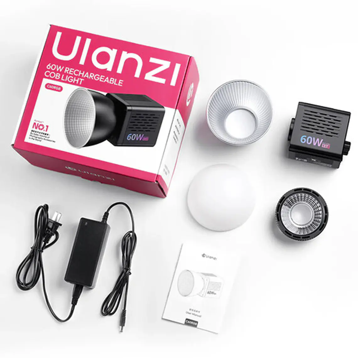 Ulanzi C60RGB Luz de Video RGB 60W   L277 10