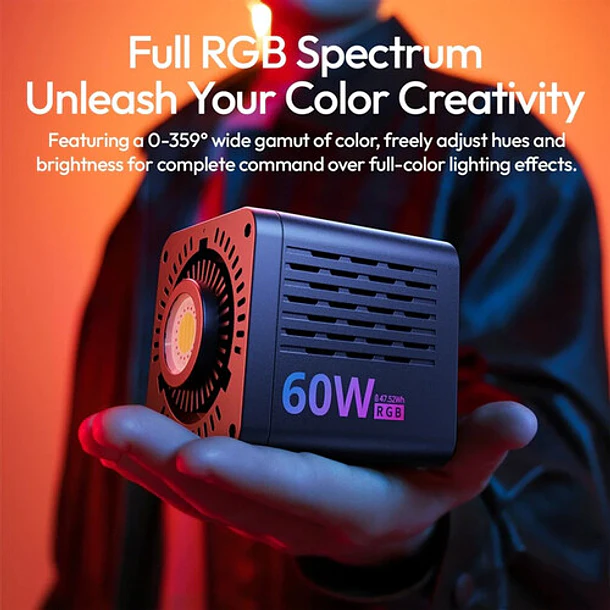 Ulanzi C60RGB Luz de Video RGB 60W   L277 15