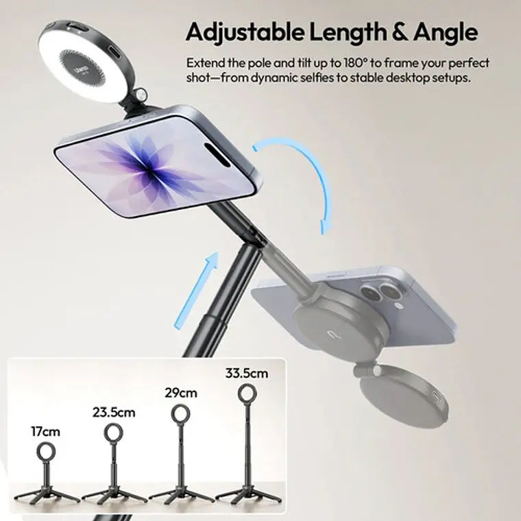Ulanzi MT71 MagSafe Barra Selfie y Trípode Magnético Para Teléfonos S005 13