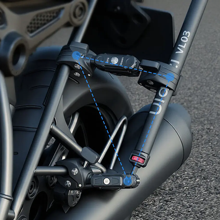 Ulanzi VL03 Barra Selfie Invisible Para Motocicletas T119 10
