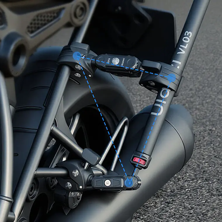 Ulanzi VL03 Barra Selfie Invisible Para Motocicletas T119 10