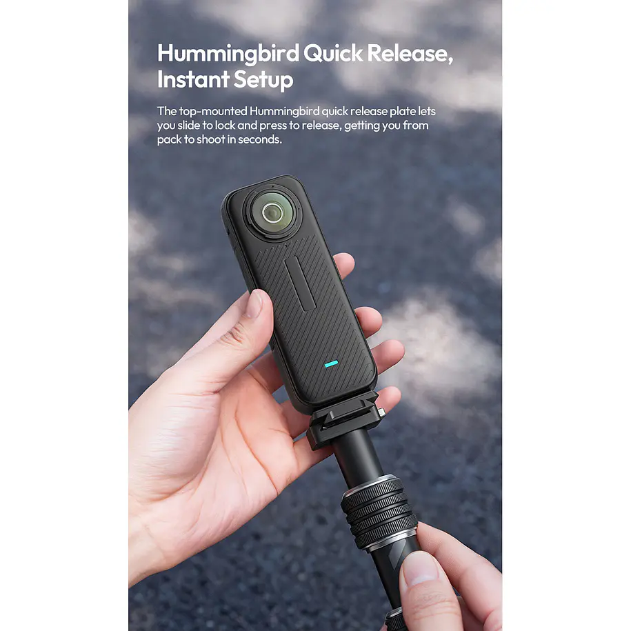 Ulanzi VL03 Barra Selfie Invisible Para Motocicletas T119 3