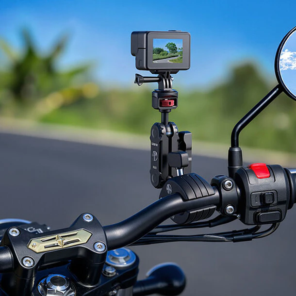 Ulanzi VL03 Barra Selfie Invisible Para Motocicletas T119 4