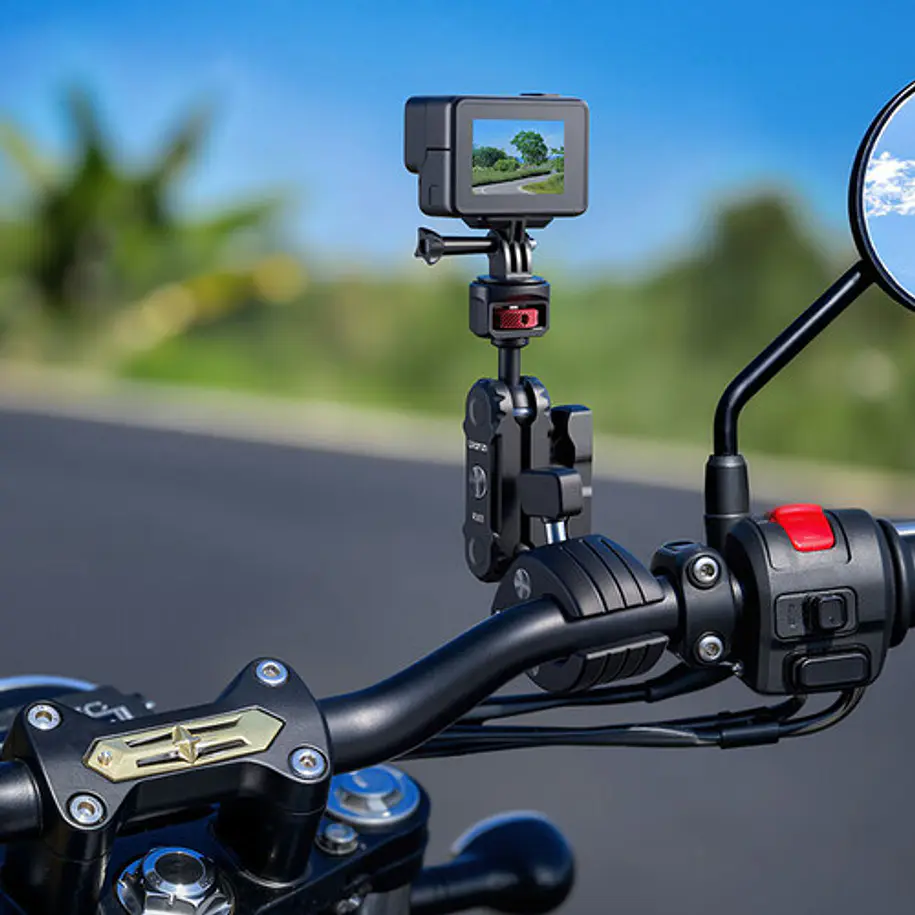 Ulanzi VL03 Barra Selfie Invisible Para Motocicletas T119 4