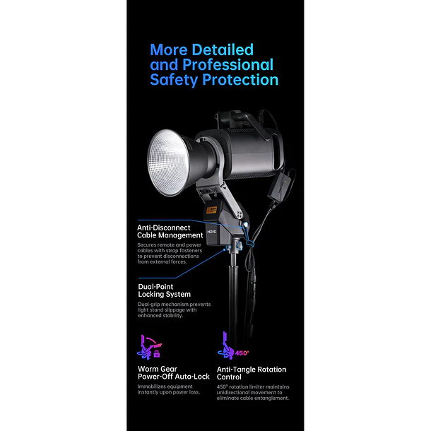 Ulanzi Falcam Cabezal Motorizado para Iluminación Remota Move LightGo  MV0A02  MV0A4A02 14
