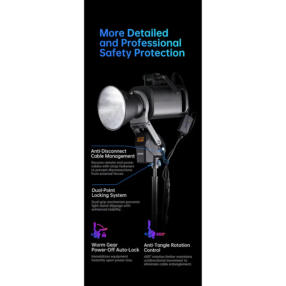 Ulanzi Falcam Cabezal Motorizado para Iluminación Remota Move LightGo  MV0A02  MV0A4A02 14