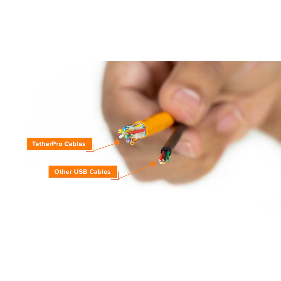 Tether Tools CU8015 Cable USB 2.0 A Male a Mini-B 8-Pin de 4.60mts 6