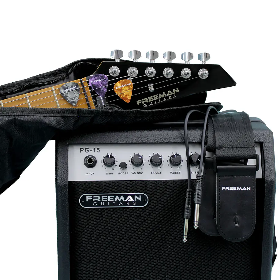 Freeman Riff Master Bk Pack Guitarra Electrica Srg-180 Fmt Freeman 2