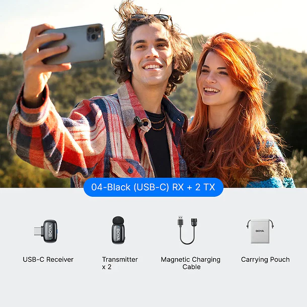 Boya Mini 2-04 Micrófono Inalámbrico Con IA Para Reducción de Ruido 2
