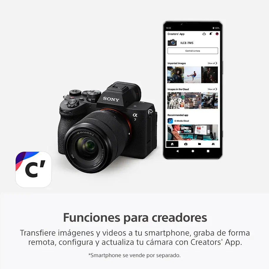 Sony A7 V Cámara Híbrida Full-Frame y Lente 28-70mm 2da Gen - ILCE-7M5M E38 17