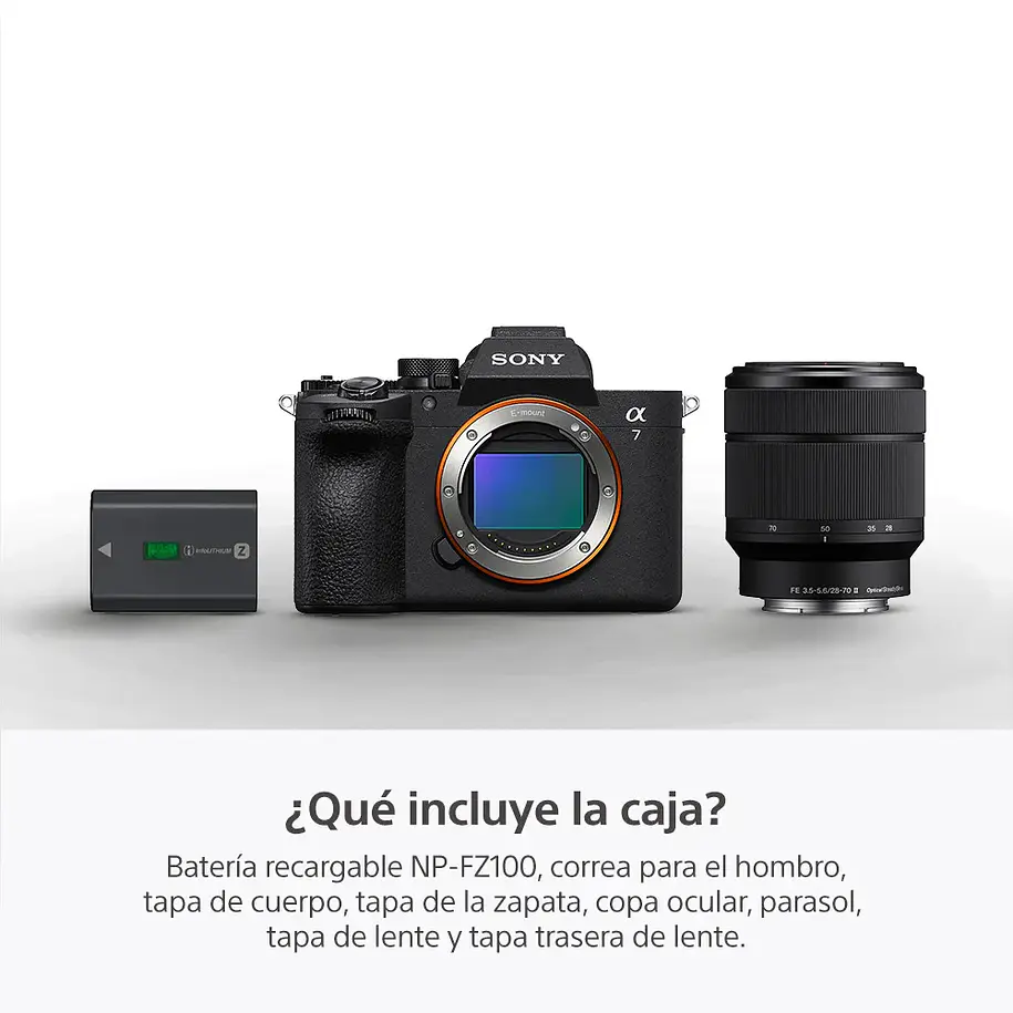 Sony A7 V Cámara Híbrida Full-Frame y Lente 28-70mm 2da Gen - ILCE-7M5M E38 23