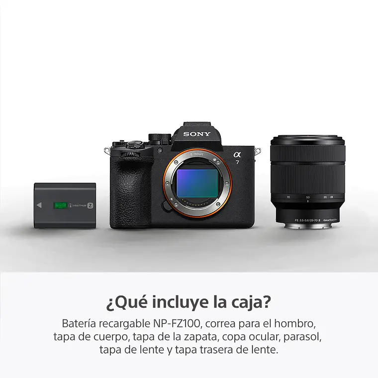 Sony A7 V Cámara Híbrida Full-Frame y Lente 28-70mm 2da Gen - ILCE-7M5M E38 23
