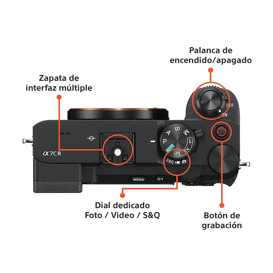Sony A7 CR Cámara Mirrorless 61 MP (Sin Lente) - ILCE-7CR E38  Color Negro 2