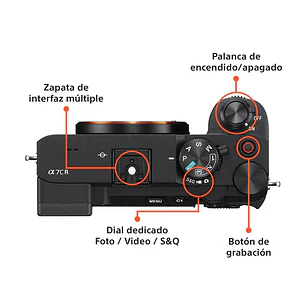 Sony A7 CR Cámara Mirrorless 61 MP (Sin Lente) - ILCE-7CR E38 