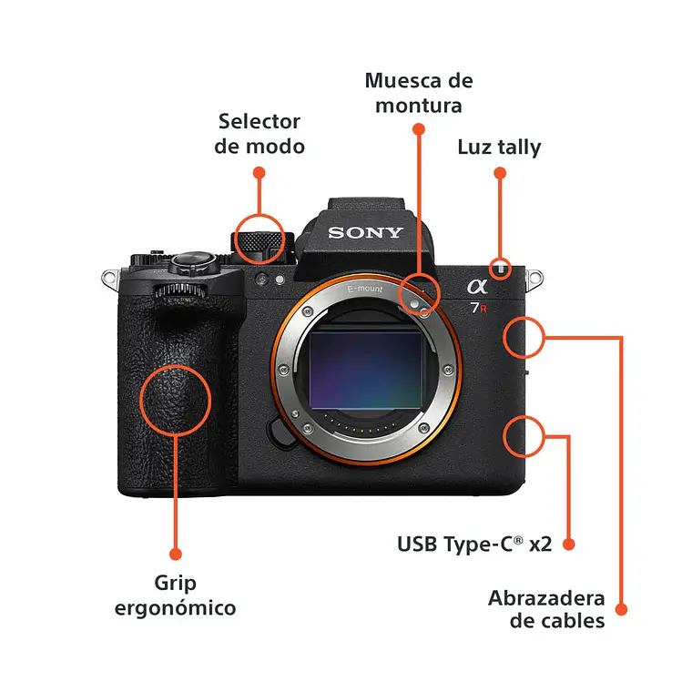 Sony A7R VI Cámara de Alta Resolución Full Frame - ILCE7RM6B.E38  4