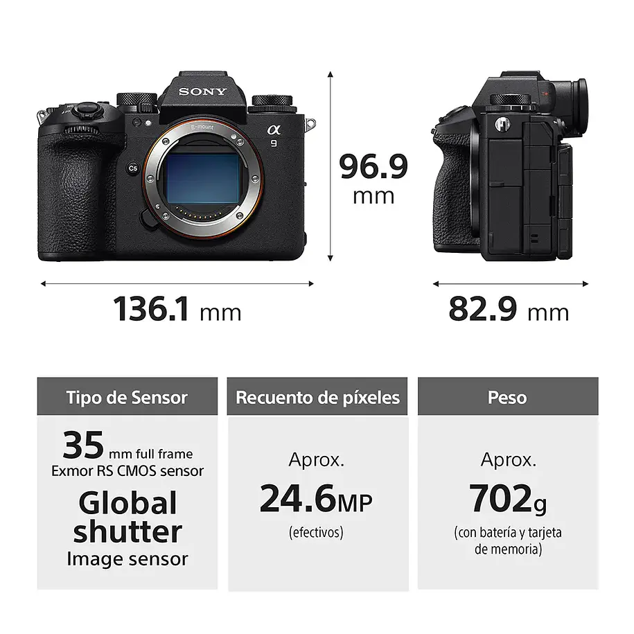 Sony A9 III Con Obturador Global 120fps - ILCE-9M3/BQ  2