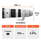 Sony FE 400-800 mm F6.3-8 G OSS Lente Zoom Teleobjetivo – SEL400800G.SOLA - Miniatura 3