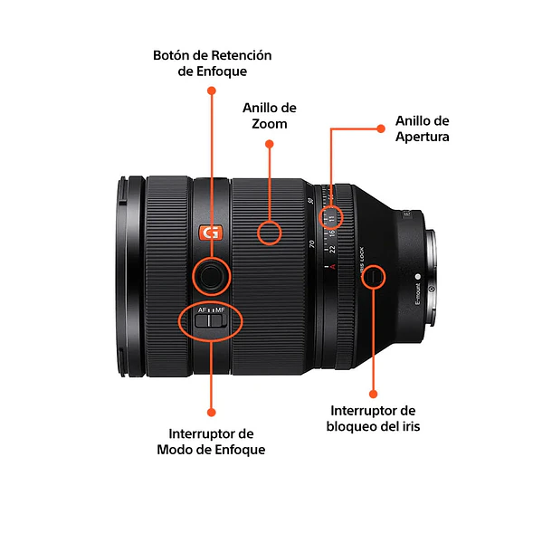Sony FE de 28-70 mm F2 GM Lente Zoom – SEL2870GM.SOLA 8
