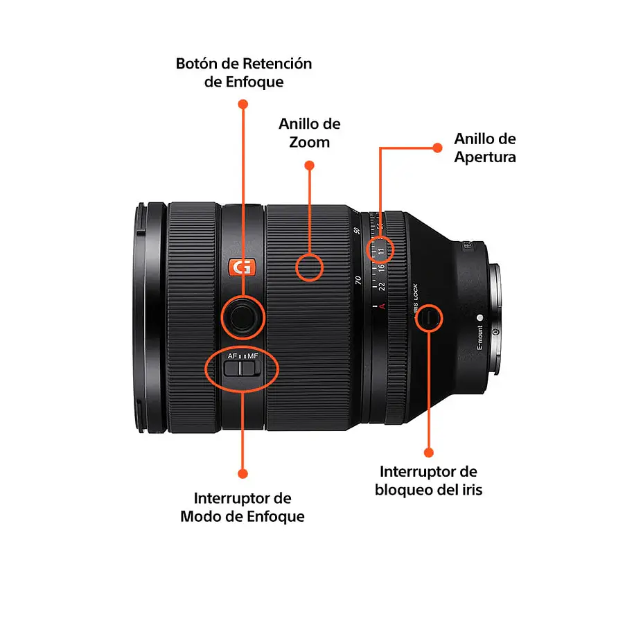 Sony FE de 28-70 mm F2 GM Lente Zoom – SEL2870GM.SOLA 8