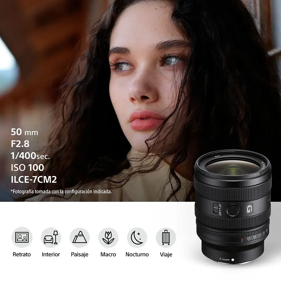 Sony FE 24-50 mm F2.8 G Lente Zoom Angular – Normal - SEL2450G.SOLA  7