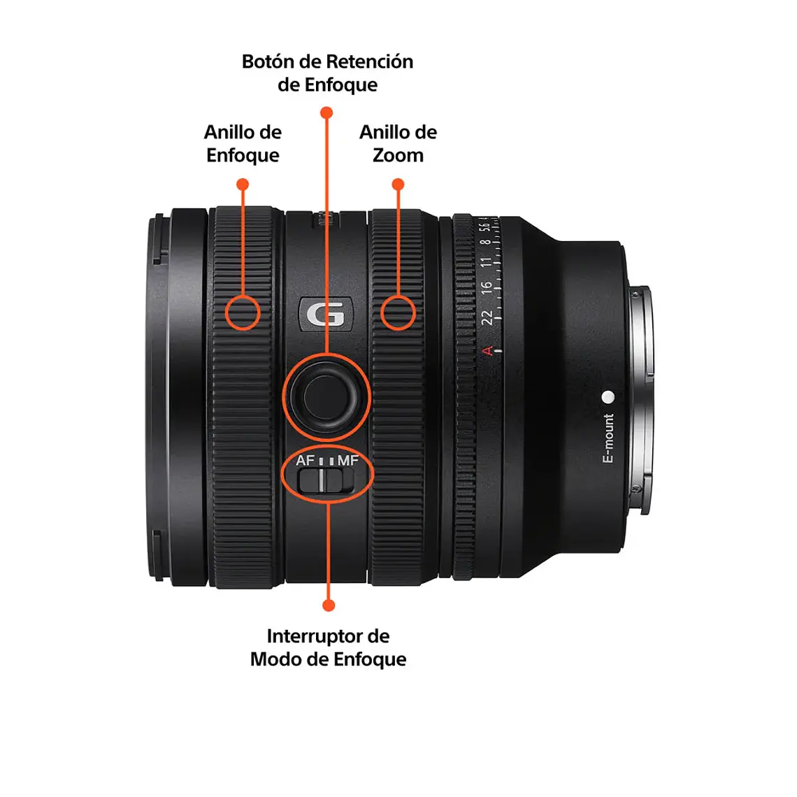 Sony FE 24-50 mm F2.8 G Lente Zoom Angular – Normal - SEL2450G.SOLA  8