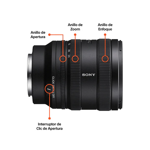 Sony FE 24-50 mm F2.8 G Lente Zoom Angular – Normal - SEL2450G.SOLA  9