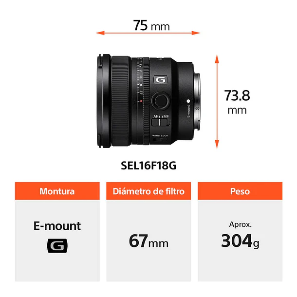Sony FE 16 mm F1.8 G Lente Gran Angular Muy Luminoso - SEL16F18G.SOLA 3
