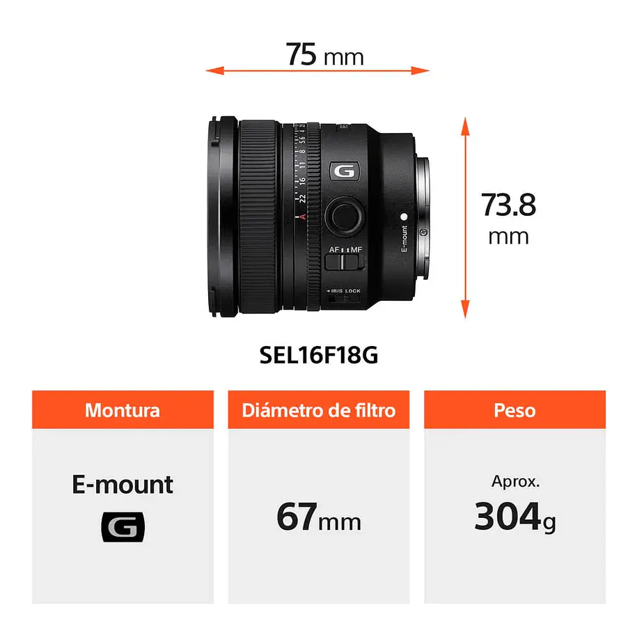 Sony FE 16 mm F1.8 G Lente Gran Angular Muy Luminoso - SEL16F18G.SOLA 3