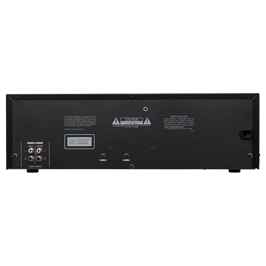 Tascam CD-A580 Reproductor de Casete/CD y reproductor/grabador USB 2