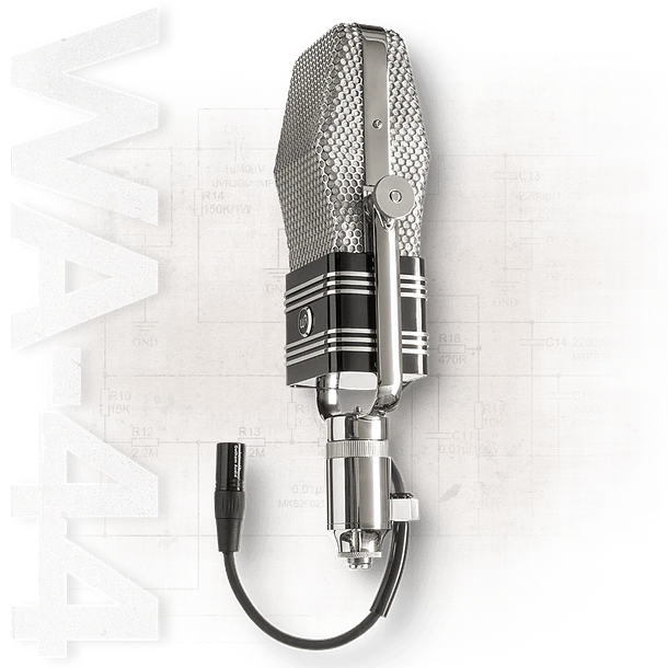 Warm Audio WA44 - Micrófono a cinta, con Warm Lifter 1