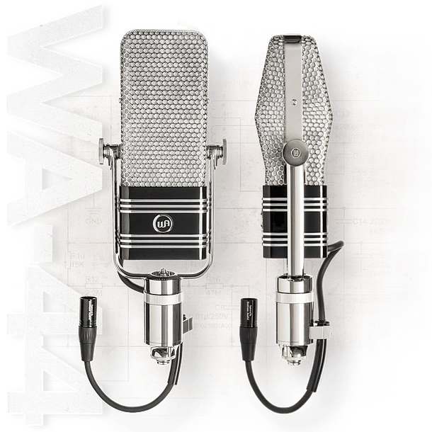 Warm Audio WA44 - Micrófono a cinta, con Warm Lifter 2