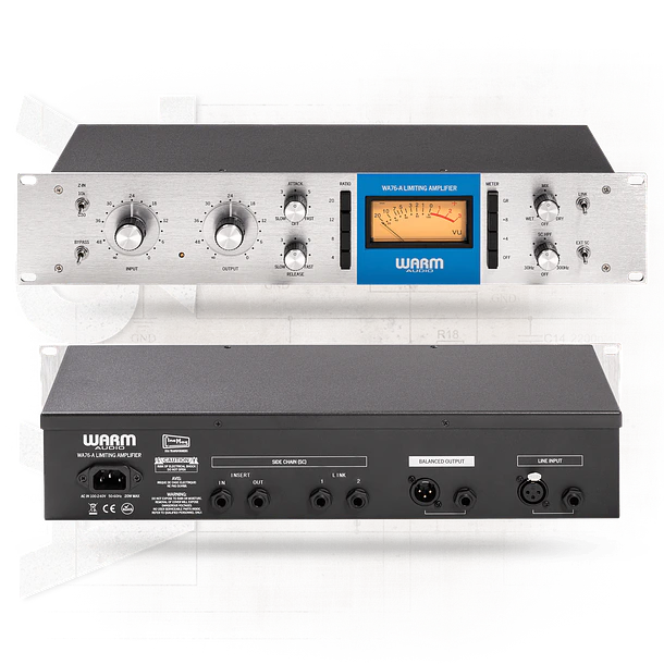 Warm Audio WA76-A2 Compresor FET discreto de doble canal con sonido vintage 3