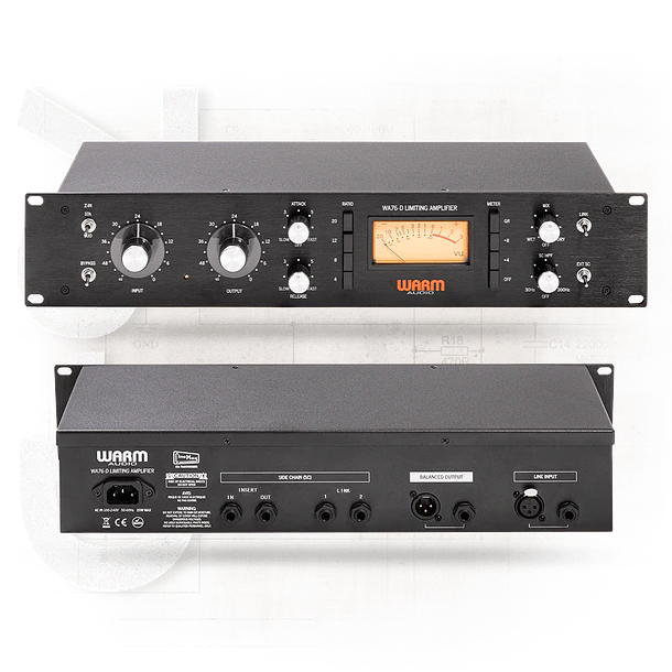 Warm Audio WA76-D2 Compresor FET discreto de ganancia limpia de doble canal 3