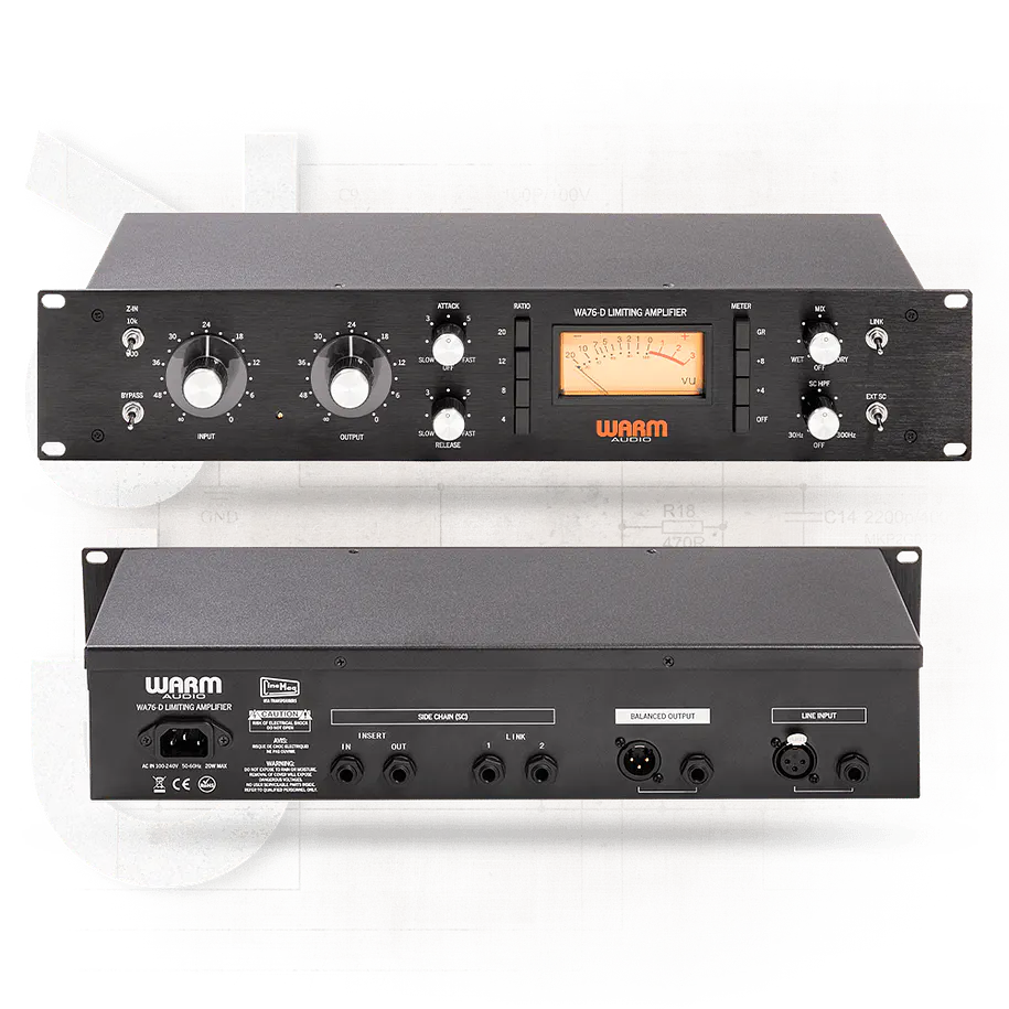 Warm Audio WA76-D2 Compresor FET discreto de ganancia limpia de doble canal 3
