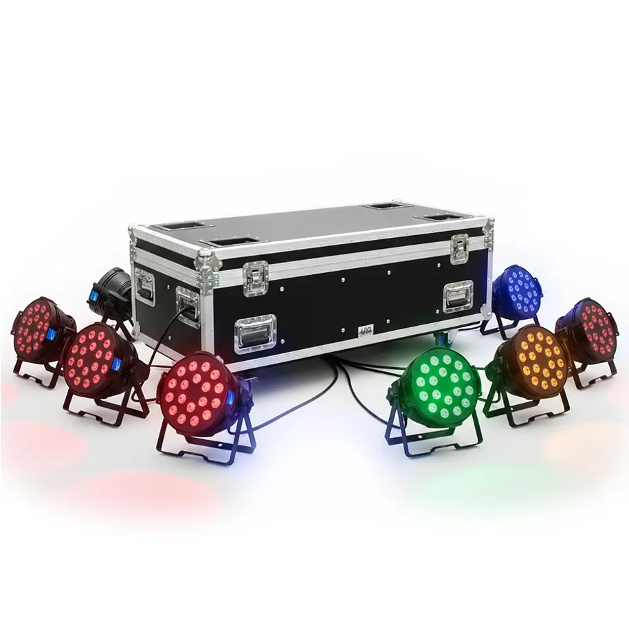 Big Dipper Maleta Con 8 Focos Par Led RGBW de 180W Cada Uno   2