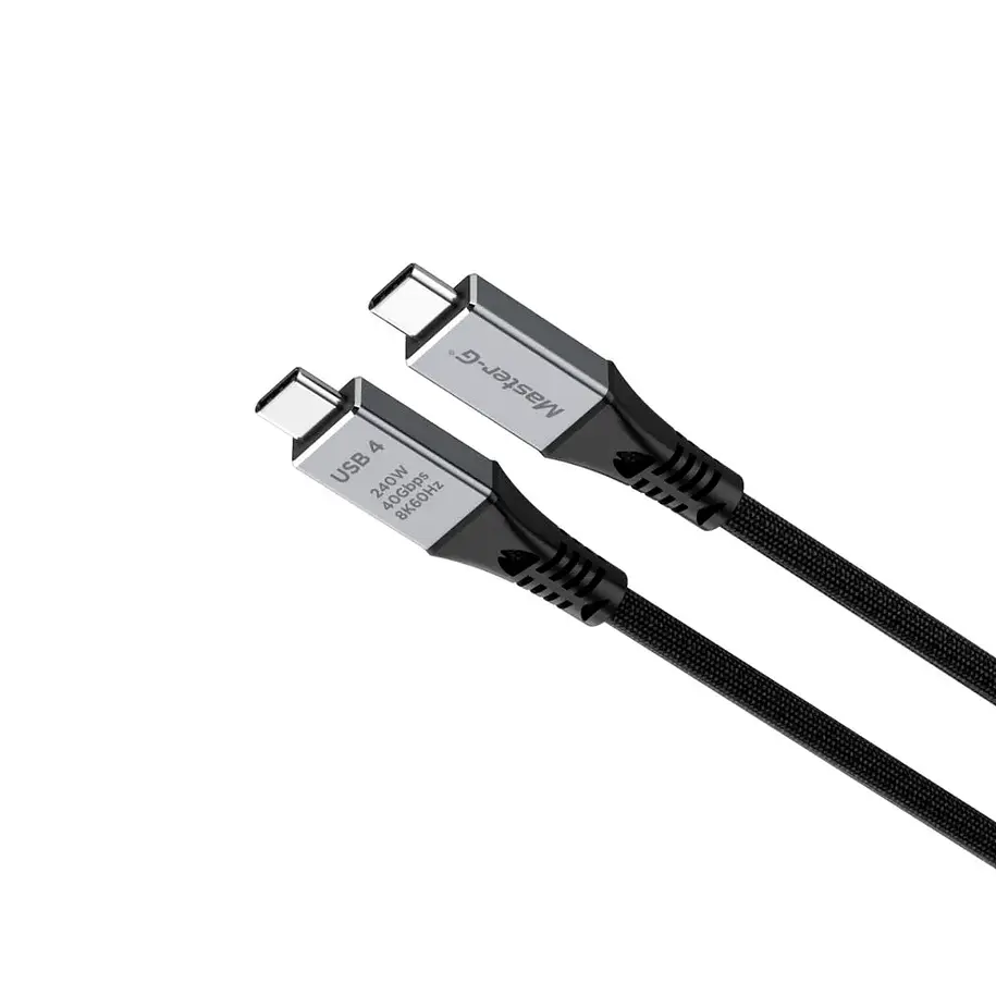 Master-G MGC2C8K1M Cable USB Tipo C Dual 8K 240W Transfiere Datos Hasta 40GB Por Segundo  2