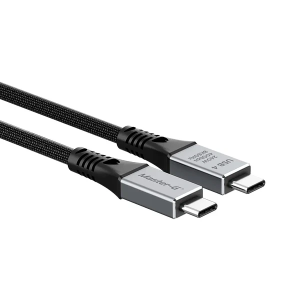 Master-G MGC2C8K1M Cable USB Tipo C Dual 8K 240W Transfiere Datos Hasta 40GB Por Segundo  4