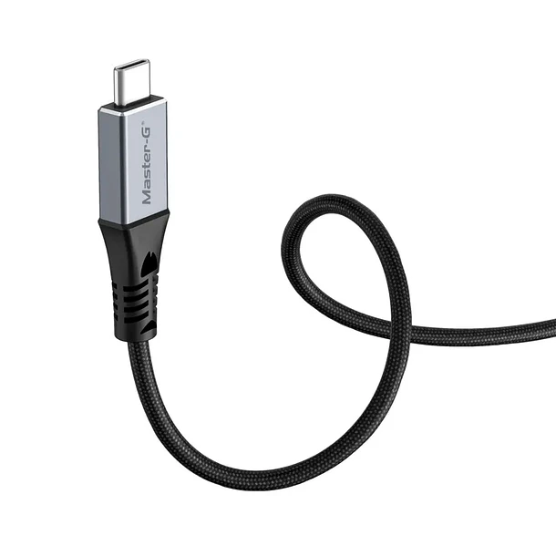 Master-G MGC2C8K1M Cable USB Tipo C Dual 8K 240W Transfiere Datos Hasta 40GB Por Segundo  5