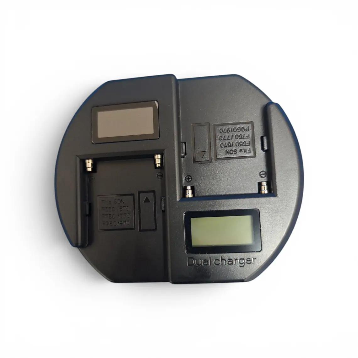 Carregador de bateria dupla Iluminus para a série NP-F / NP-F550, NP-F970, NP-F990 3