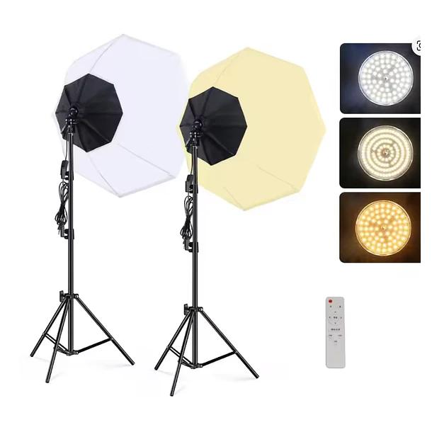 Iluminus IL-YX-DP02 Kit de 2 Luces Bicolor Con Softbox 1
