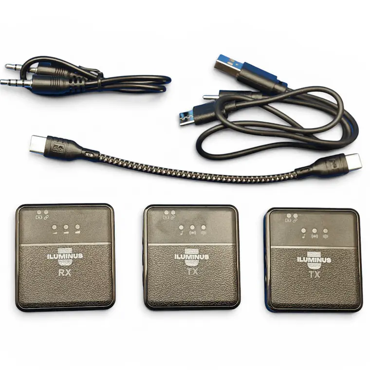 Iluminus IL-CR-S9 Micrófono Inalámbrico Doble Usb-C y Para Cámaras 2