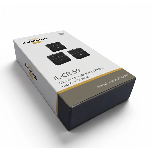 Iluminus IL-CR-S9 Micrófono Inalámbrico Doble Usb-C y Para Cámaras 6