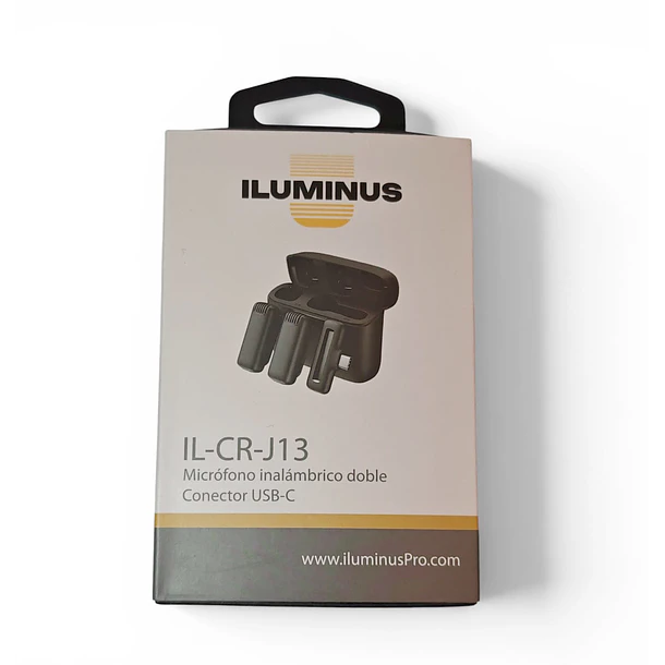 Iluminus IL-CR-J13 Micrófono Inalámbrico Doble USB-C Con Caja de Carga 2