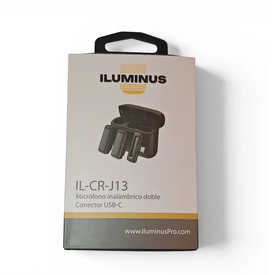 Iluminus IL-CR-J13 Micrófono Inalámbrico Doble USB-C Con Caja de Carga 2