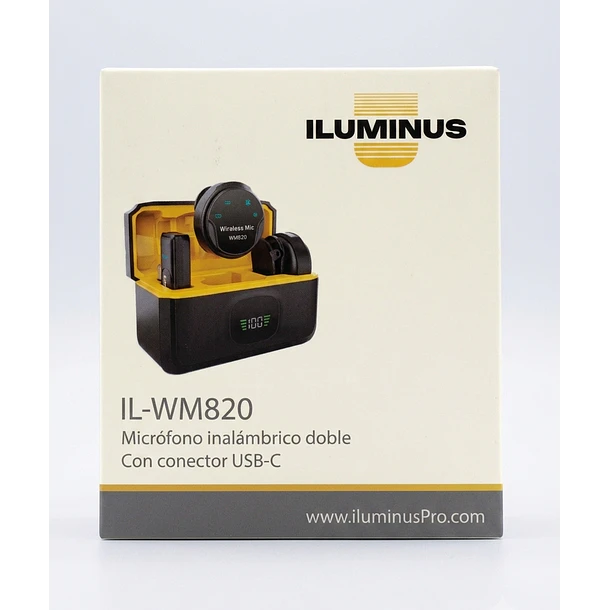 Iluminus IL-WM820 Micrófono Inalámbrico Doble Con Caja De Carga 4