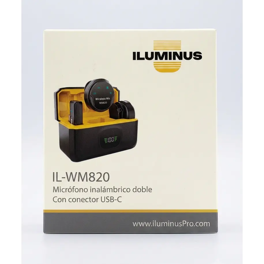 Iluminus IL-WM820 Micrófono Inalámbrico Doble Con Caja De Carga 4