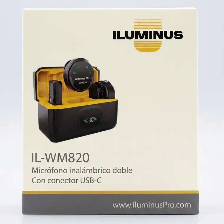 Iluminus IL-WM820 Micrófono Inalámbrico Doble Con Caja De Carga 4