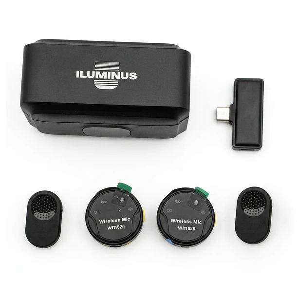 Iluminus IL-WM820 Micrófono Inalámbrico Doble Con Caja De Carga 1